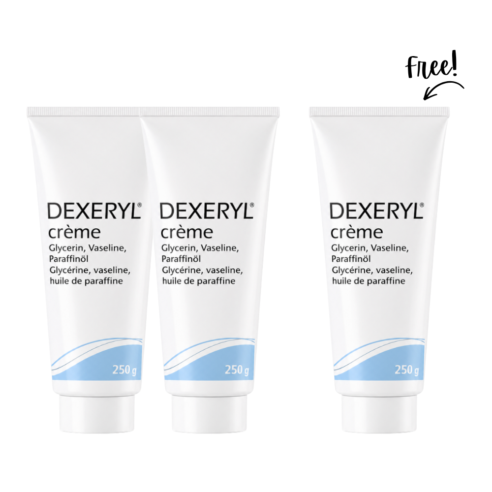 Buy 2 Get 1 Free Dexeryl Emollient Cream for Dry to Atopic skin, 250g